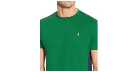 Polo Ralph Lauren Performance Jersey Crewneck T Shirt In Green For Men