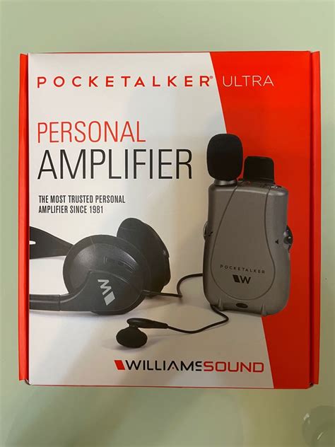 William Sound Pocket Talker 袋裝式 對講機 一對一 聽障 耳機 擴音機 耳聾機 健康及營養食用品 輔助和康復
