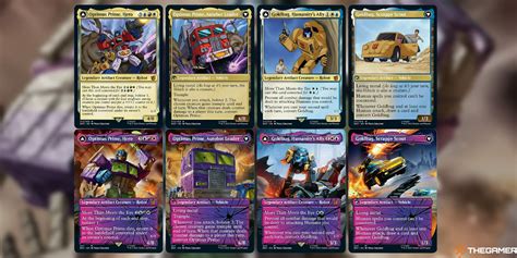 Magic The Gathering Unveils Transformers Crossover Cards Coming In The
