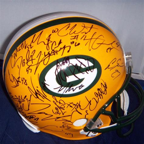 2010 11 Green Bay Packers Autographed Helmet