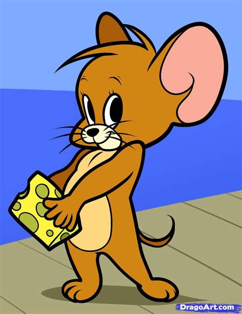 How To Draw Jerry The Mouse From Tom And Jerry Classic Cartoon