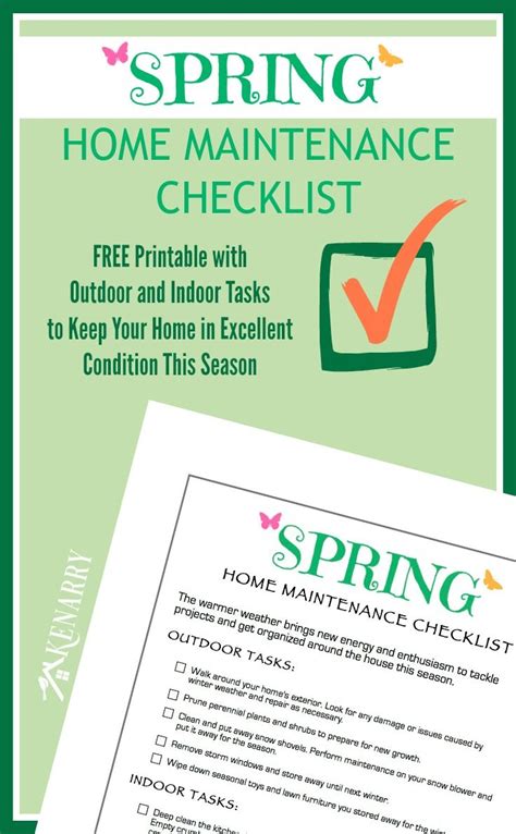 Get Your Home Ready For Spring With This Printable Checklist