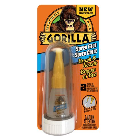 Gorilla Super Glue W Brush 7510101