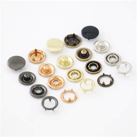 Metal Prong Ring Snaps With Button Cover Snaps Goldstar Tool