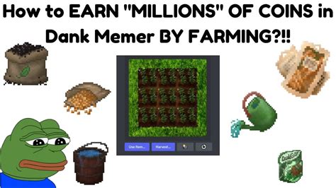 How To Earn Millions Of Coins By Farming In Dank Memer New Trick
