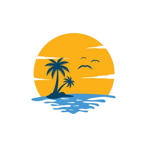 Sunset Logo Icon Design Template Vector 7635569 Vector Art At Vecteezy