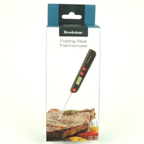 Brookstone Folding Meat Thermometer With Digital Display For Sale