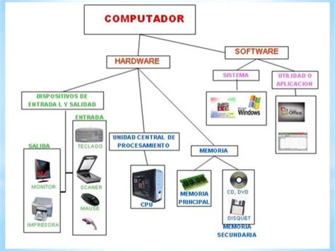Elementos Del Hardware Y Software Clases De Computacion Clase De