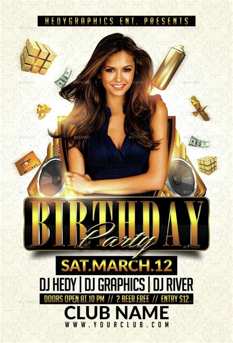 Birthday Party Flyer Template Birthday Celebration Flyer Template Pdf