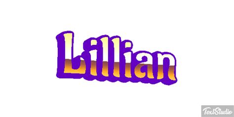 Lillian Name Animated Gif Logo Designs