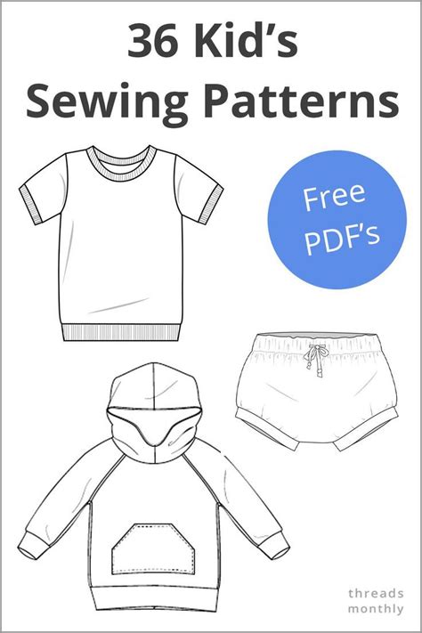 Free Sewing Patterns For Children Printable Pdf Clothes Sewing Project
