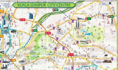 Kuala Lumpur City Centre Map Kl City Walk Map Malaysia