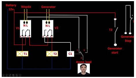 automatic generator start circuit diagram pdf
