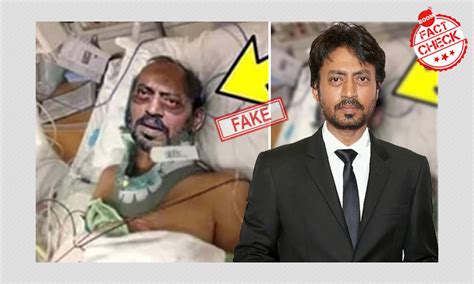 No This Photo Does Not Show Actor Irrfan Khan S Final Moments