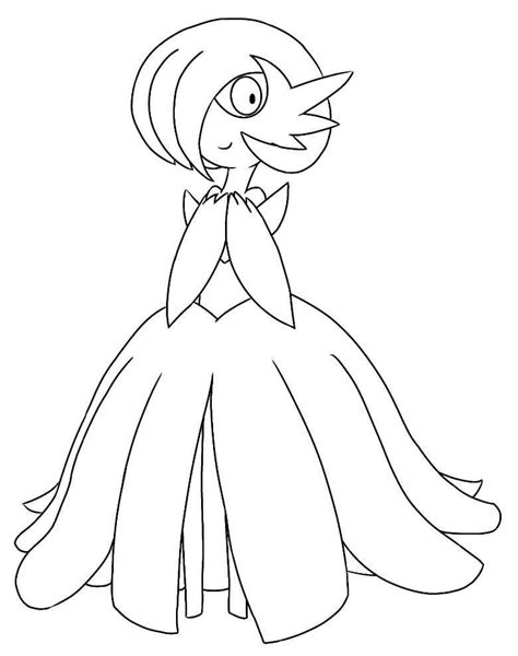 Pokemon Gardevoir Coloring Pages