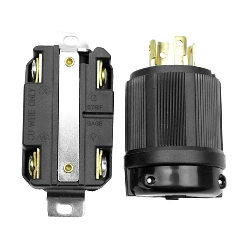 Generator Rv Ac Plug And Socket L14 30 30 Amp 120v 220v Male And Female