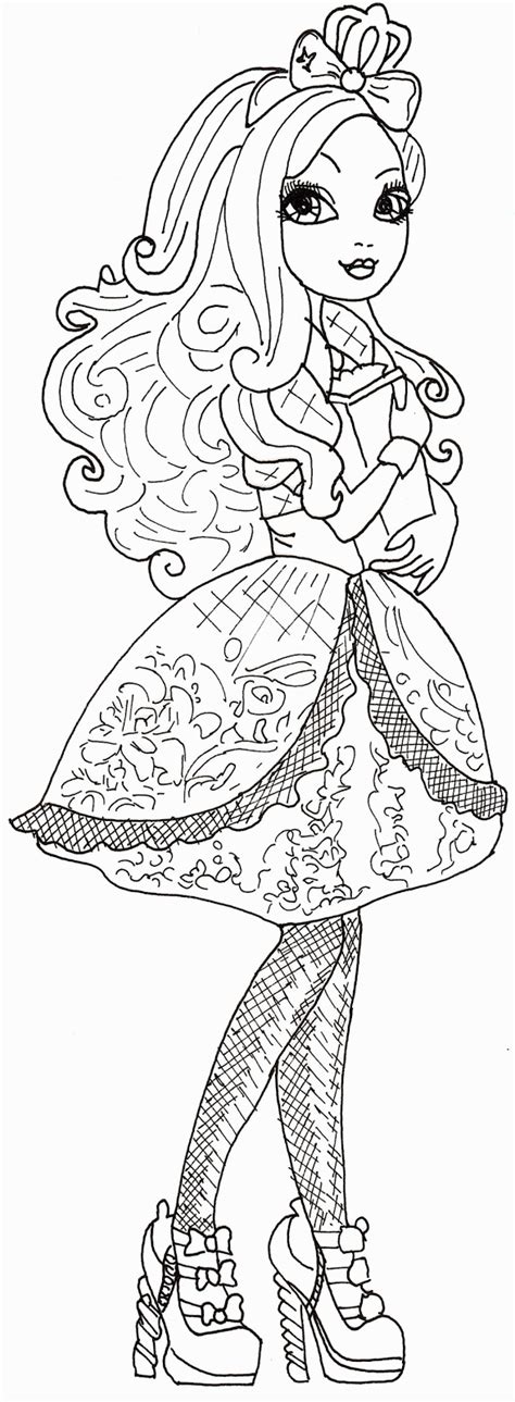 Raven Queen Ever After High Coloring Page