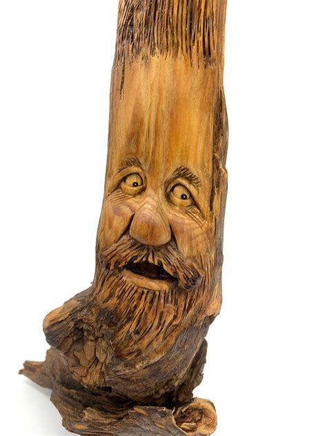 Wood Spirit Carving Wood Carving Carving Of A Face Hand