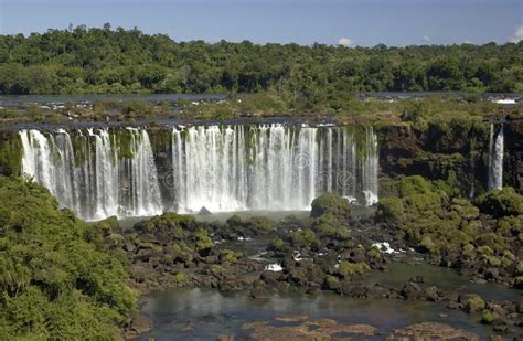 Iguazu Falls Argentina Brazil Border Stock Photo Image Of Wild