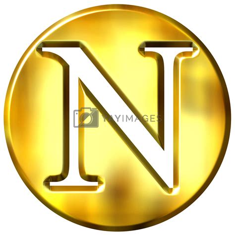 3d Golden Letter N By Georgios Vectors And Illustrations Free Download