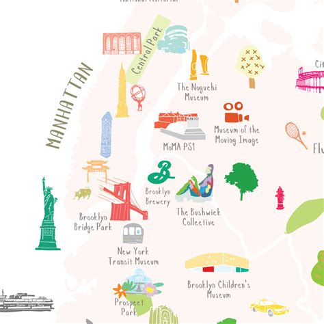 Map Of New York City Boroughs Art Print By Holly Francesca