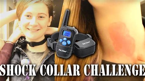 Testing A Dog Shock Collar On A Human Shock Collar Challenge Youtube