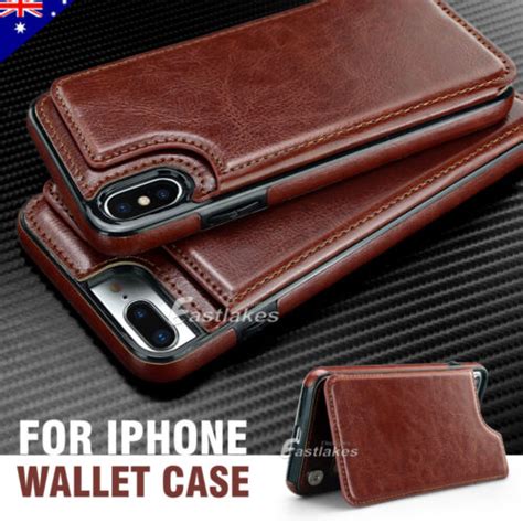 Flip Leather Wallet Case Shockproof Cover For Iphone 15 14 13 12 Pro