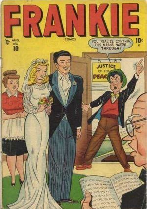 An Old Comic Book Cover With A Bride And Groom