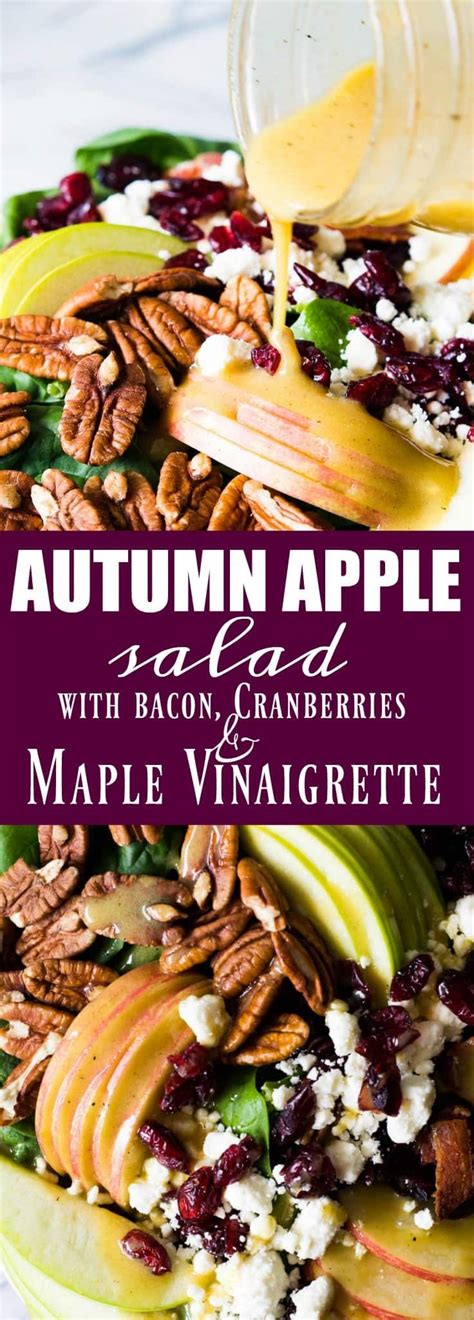 Autumn Apple Salad With A Maple Vinaigrette Recipe Healthy Salad