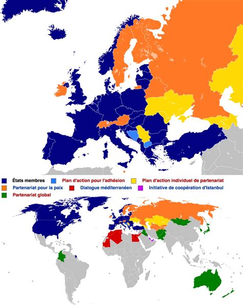 Countries That Are Members Of Nato - NATO - Partnerships • Map • PopulationData.net
