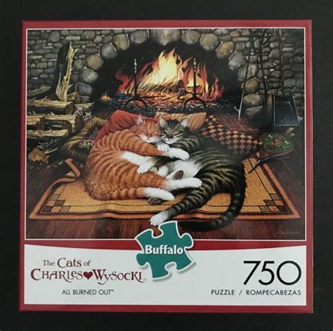 70061 Buffalo Cats 24 X 18 Charles Wysocki All Burned Out 750 Piece Puzzles On