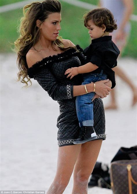 Claudia Galantis 20 Month Old Son Watches And Learns As His Model