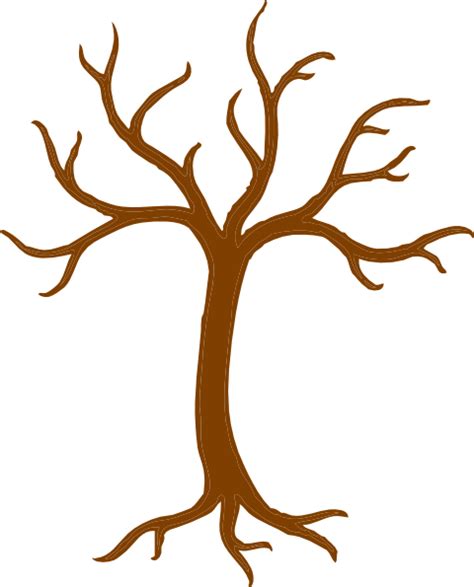 Bare Tree With Roots Clip Art At Vector Clip Art Online