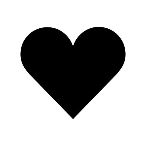 Heart Computer Icons Shape Clip Art Blackheart Png Download 1200