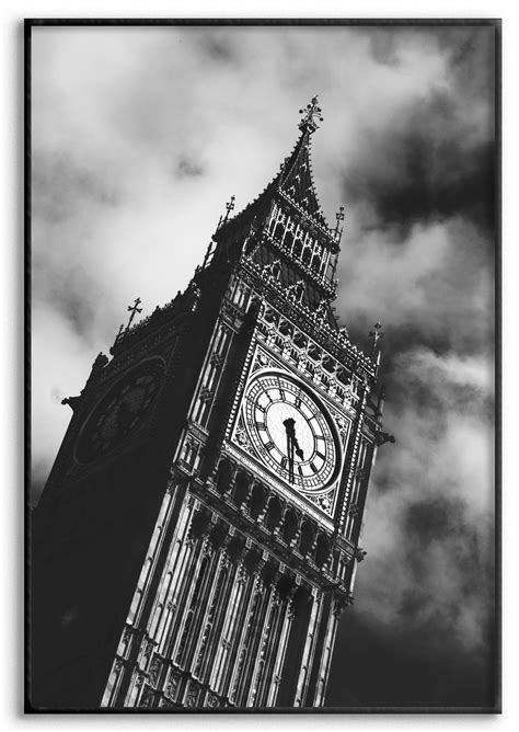 Big Ben London Black And White Poster Swedearts
