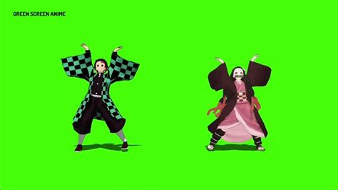 Anime Demon Slayer Dance I Green Screen Full Hd Youtube