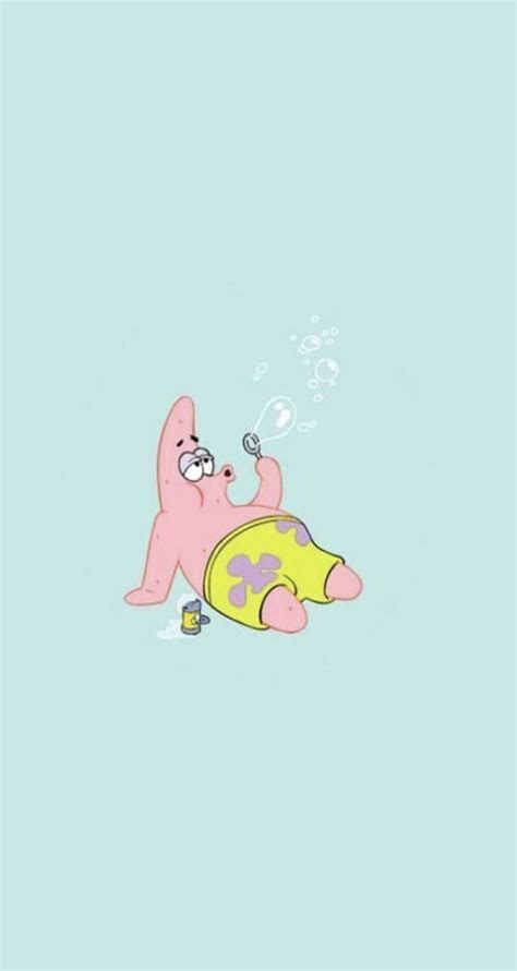 Here is everybody's favorite pink star. aesthetic wallpaper ~ patrick star in 2020 (With images) | Funny iphone wallpaper, Cartoon ...