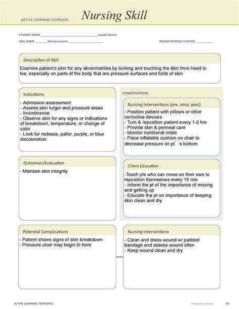 Ati Active Learning Template Nursing Skill Web Active Learning