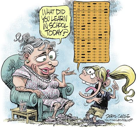 No Child Left Behind Testing Drawing By Daryl Cagle Pixels