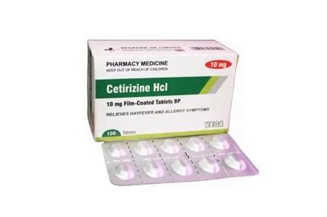 Cetirizine Hydrochloride 10 Mg Tablets At Best Price In Vadodara