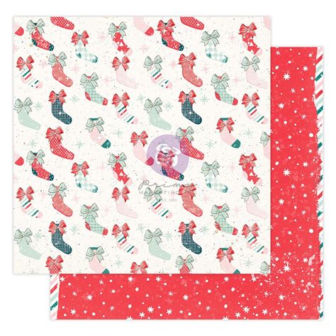 Candy Cane Lane Double Sided Cardstock 12x12 Sparkling Christmas W