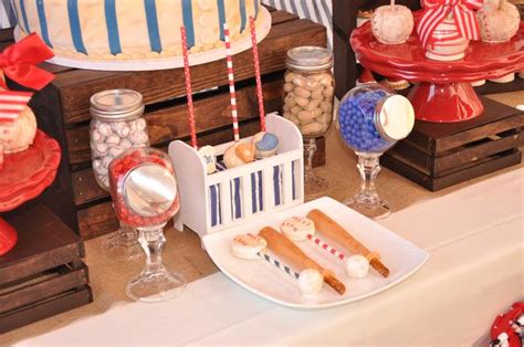 Ideas & inspiration » baby » baby showers » 49 baby shower decorations to inspire your hit your next baby boy shower out of the park with an adorable baseball theme—decorated with red here's an absolutely adorable summer party idea. Vintage Style Baseball Baby Shower - Baby Shower Ideas ...