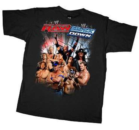 Wwe Wrestling Rawsmackdown T Shirt Youth Medium Toywiz