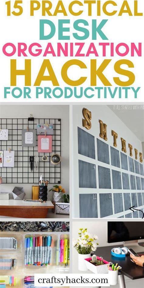 The Top Five Practical Desk Organization Hacks For Productivity And