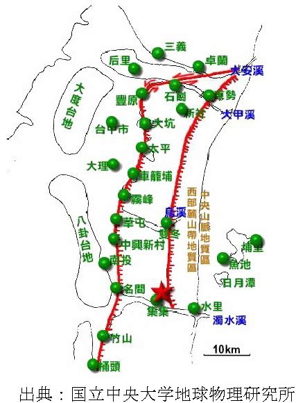 The earthquake that occurred on september 21, 1999. TAIWAN 1999/09/21 Earthquake