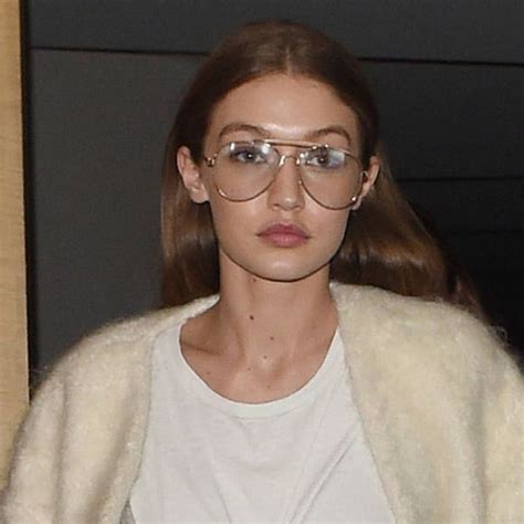 Gigi Hadid Style 58mm Aviator Celebrity Clear Glasses Cosmiceyewear