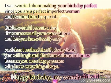 Either way, it's important to give her a compliment or two that's suitable for your. Birthday Poems for girlfriend
