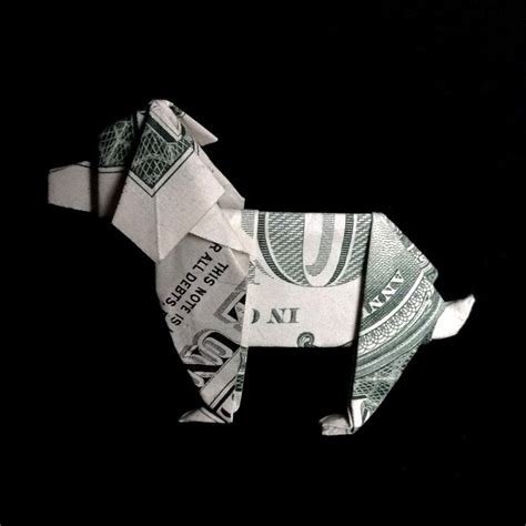 Dollar Origami Dog Lover T Miniature 3d Pet Handmade Animal Etsy