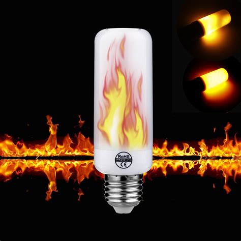 High Bright 5w E27 Flame Lamp With 3 Modes Led Fire Flame Light Bulb