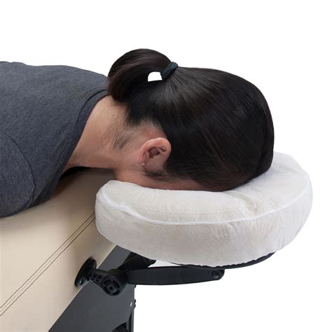 Earthlite Fitted Disposable Massage Headrest Cover Medical Grade Soft Non Sticking Face Rest